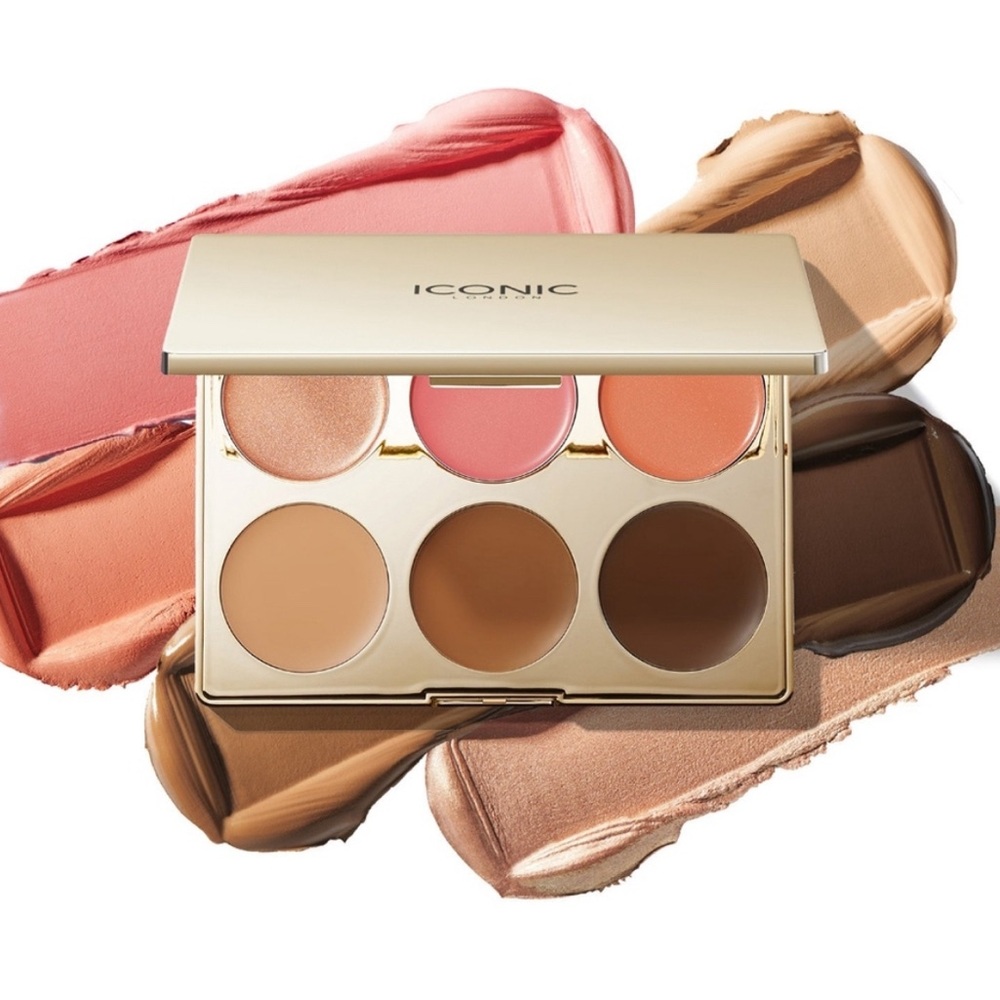Iconic London blush, highlighter, and bronzer